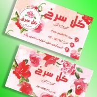 دانلود طرح لایه باز کارت ویزیت گالری گل ۱
