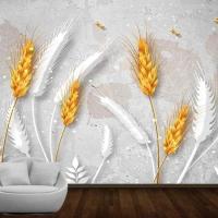 دانلود طرح لایه باز کاغذ دیواری گل گندم