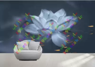 دانلود طرح لایه باز کاغذ دیواری سه بعدی گل کاغذ دیواری سه بعدی طرح گل