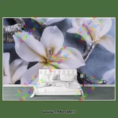 کاغذ دیواری طرح گل ارکیده کاغذ دیواری جدید گل ارکیده دانلود با کیفیت عالی