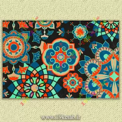 پترن طرح اقلیمی مجموعه ده ها پترن اشکال تزئینی با طرح عناصر قومی قبیله ای