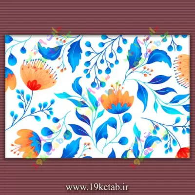 پترن گل زینت مجموعه وکتور طرح بک گراند گل و بته زینتی به صورت پترن
