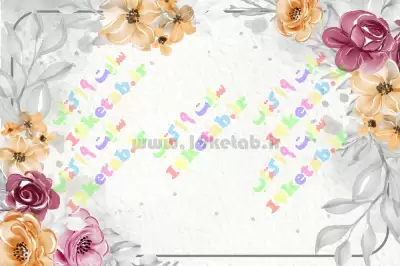 پس زمینه متن طرح پس زمینه متن با حاشیه گل رز