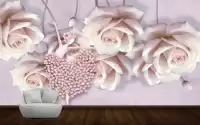 طرح زیبای کاغذ دیواری سه بعدی رقص باله