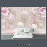طرح کاغذ دیواری گل رویا